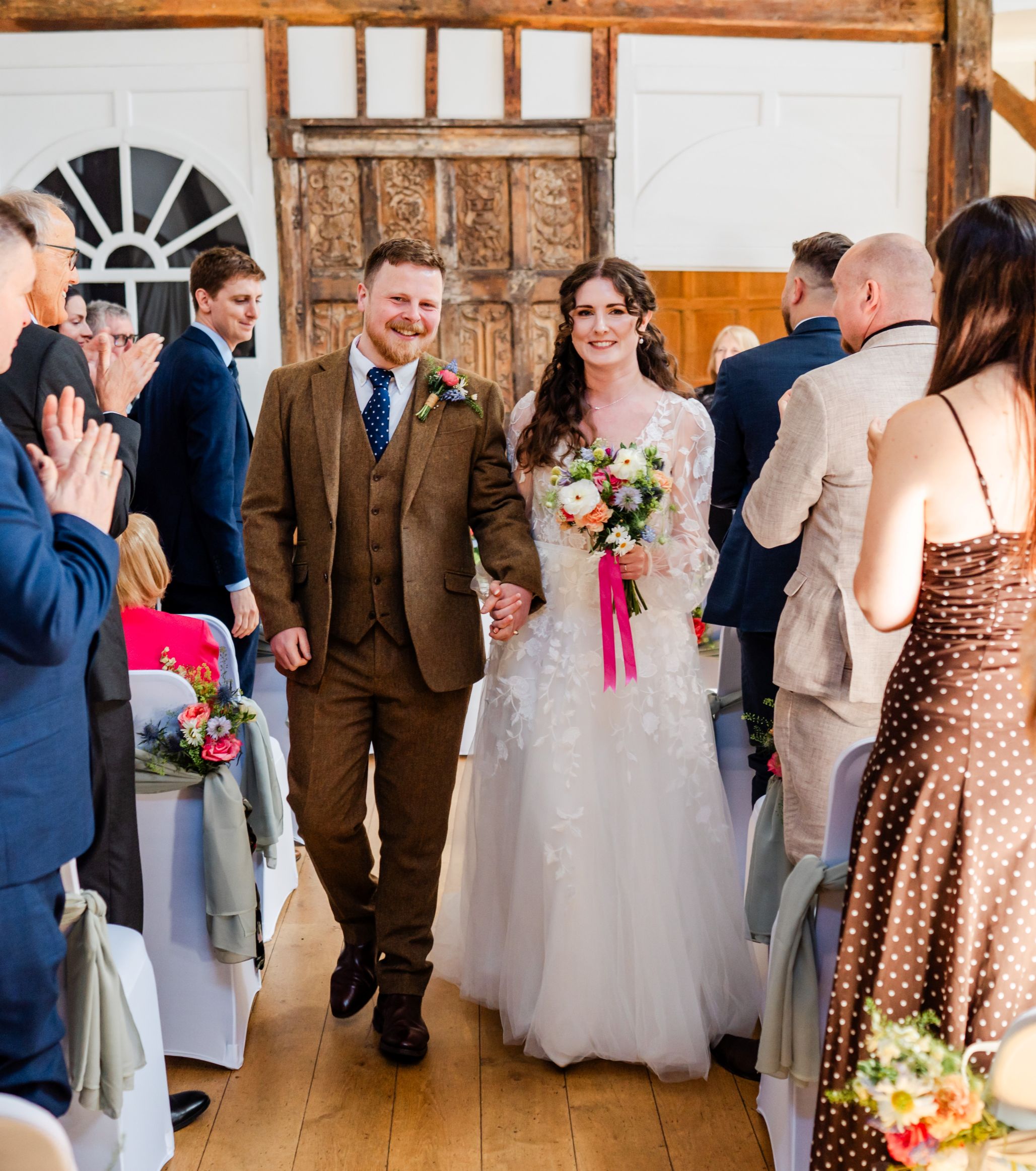 james and eleanor aisle 24 april 2026 flowers sioned rogers photograph purple kite photography cropped